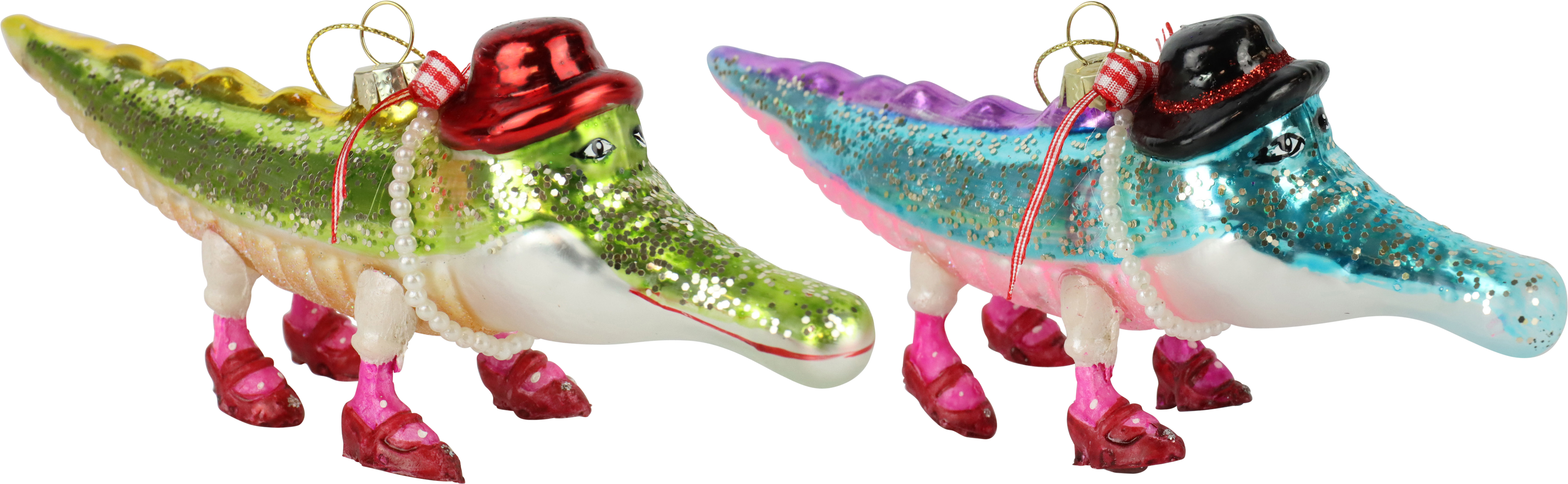 7775 GIOIELLI IN VETRO CRAZY CROCO  2PZ