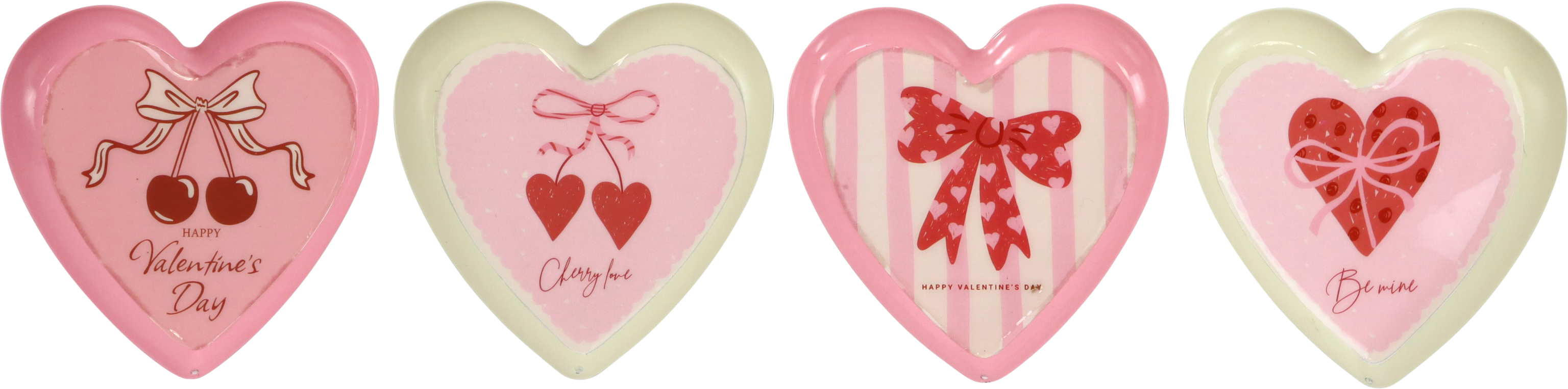 7790 HEARTTRAYS SWEETHEART  S/4