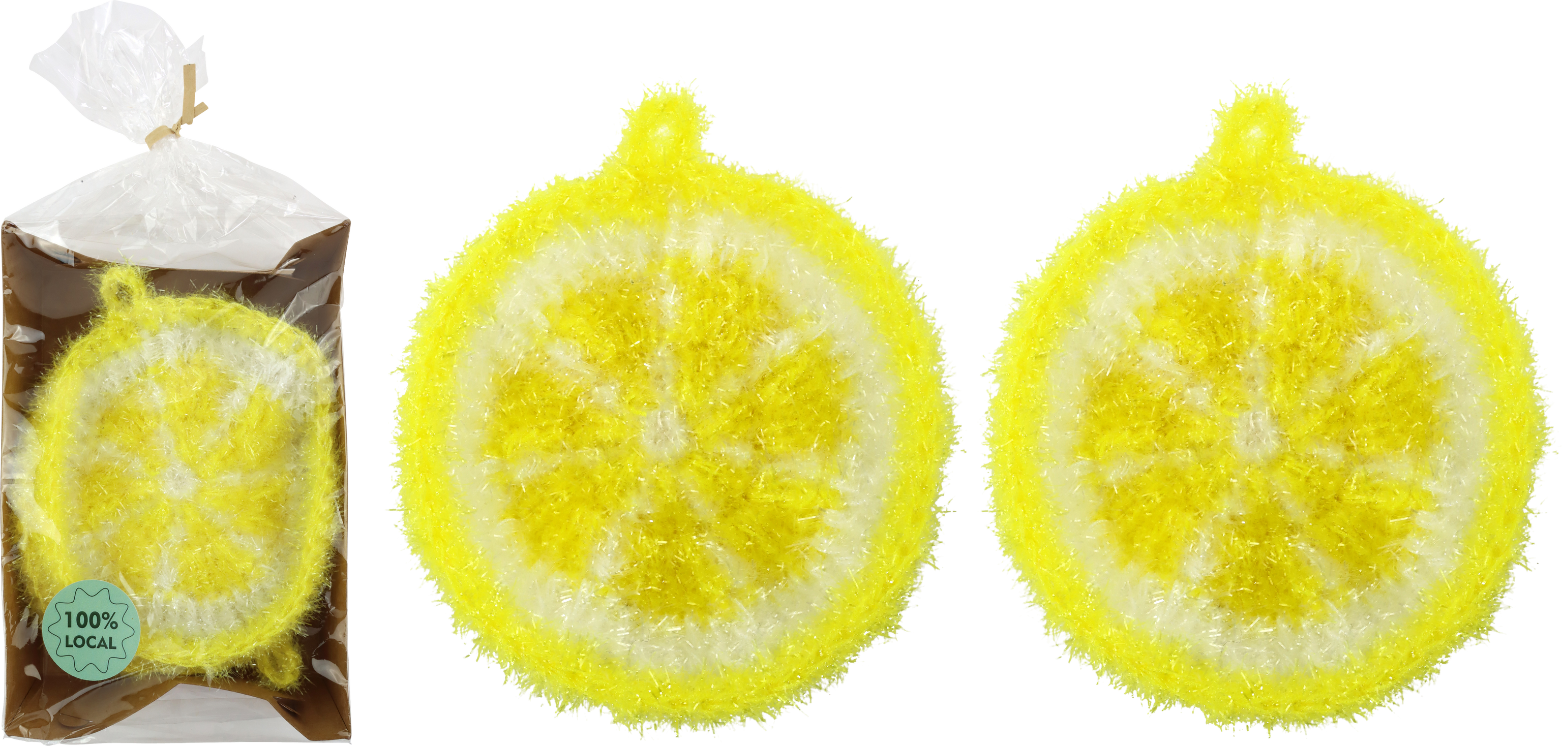 8067 SPÜLSCHWAMM-SET LEMON  S/2