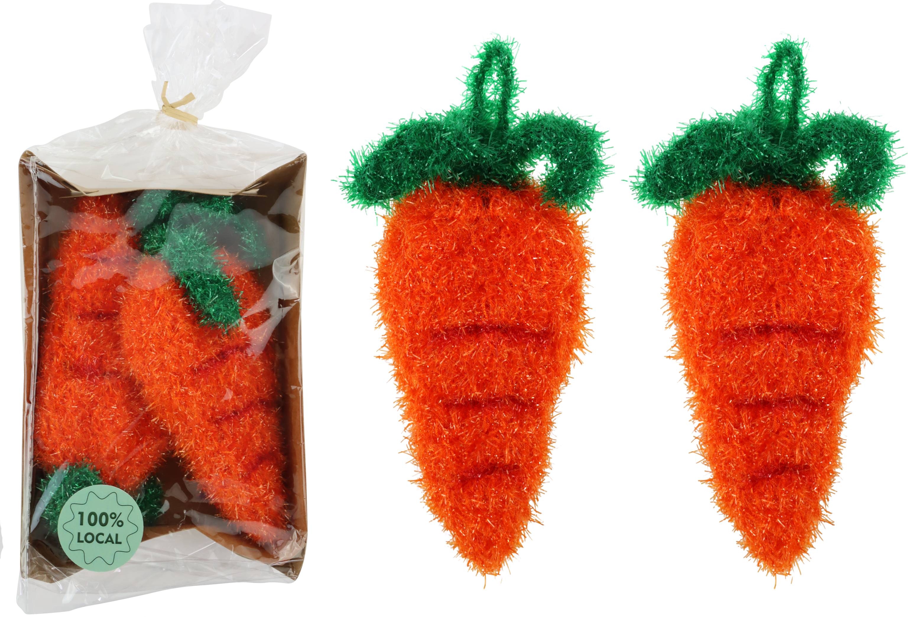 8074 SPÜLSCHWAMM-SET CARROT  S/2