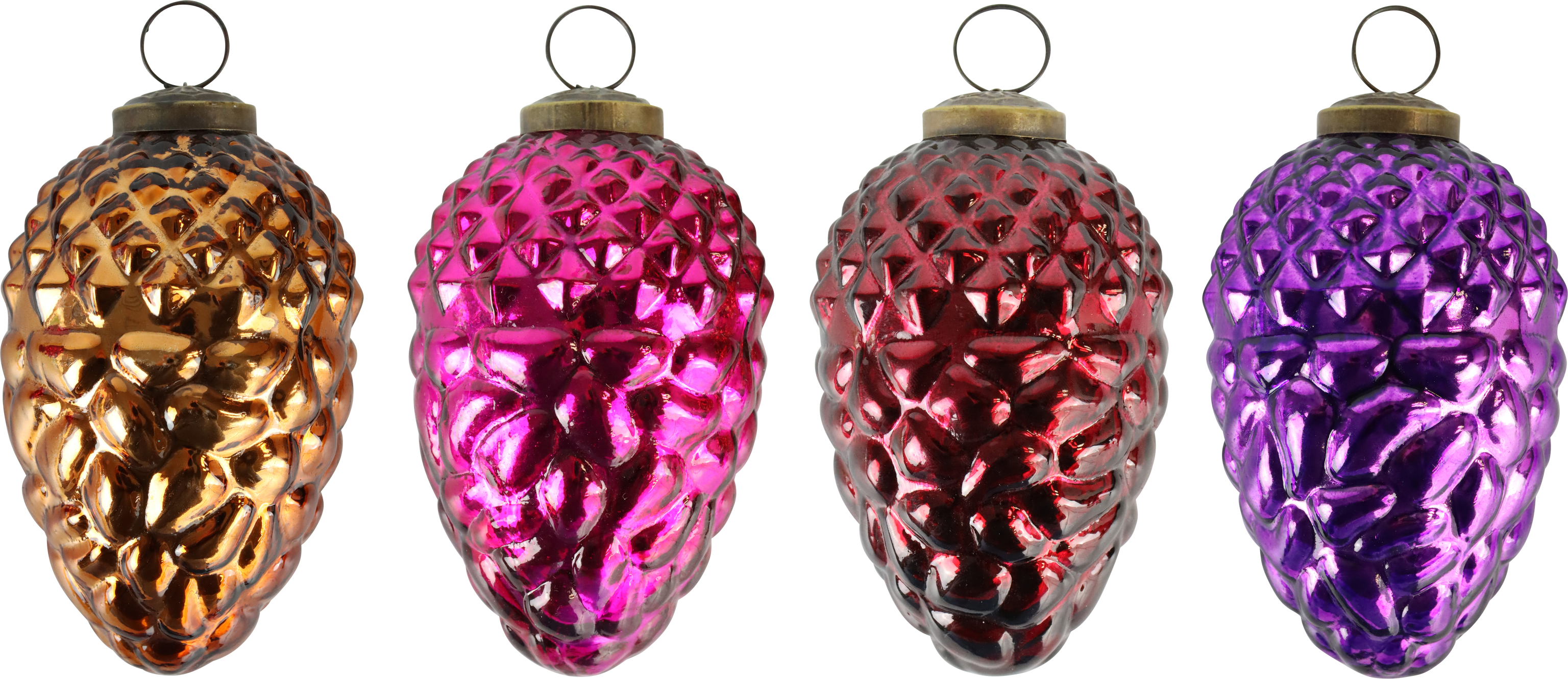 8208 CONO DI VETRO CARNIVAL  4PZ