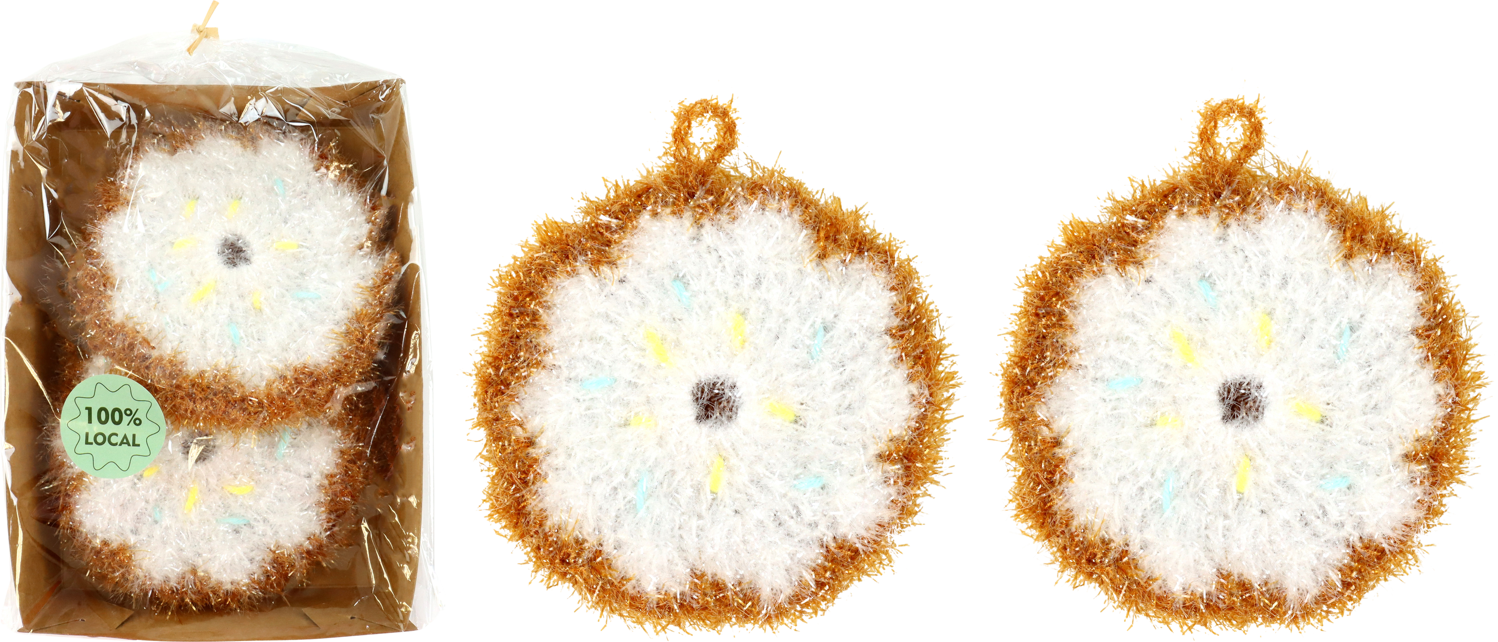 8228 SPÜLSCHWAMM-SET DONUT  S/2