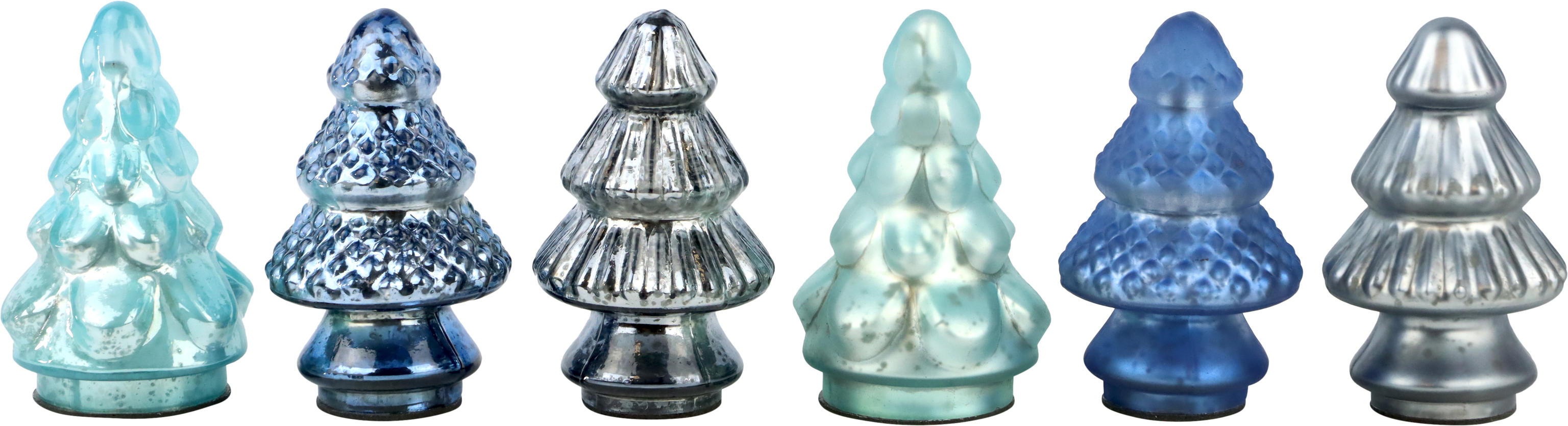 8294 ALBERI DI VETRO CARNIVAL   6PZ