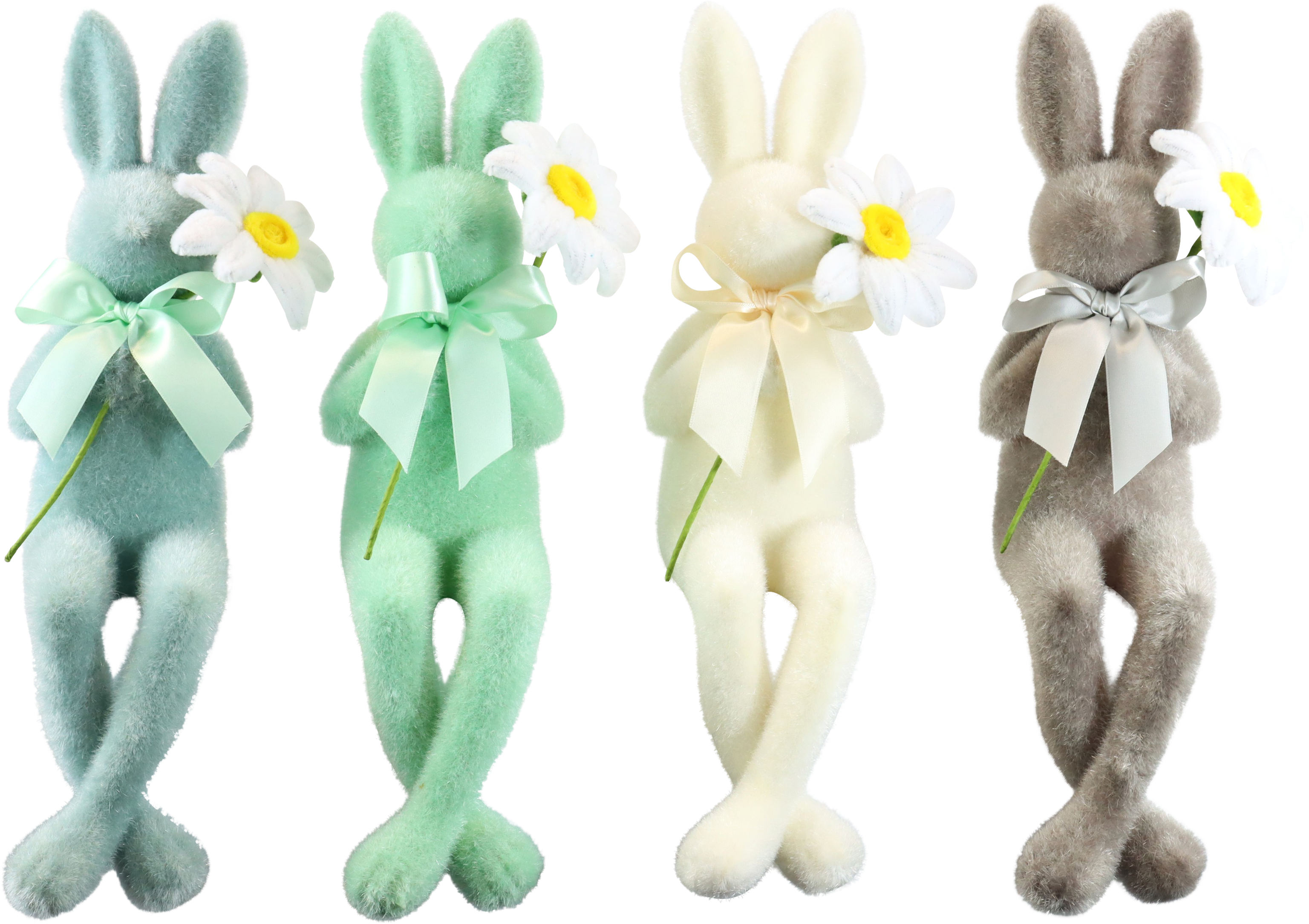 8426 FLOWERRABBITS HOP 'N'SIT  S/4