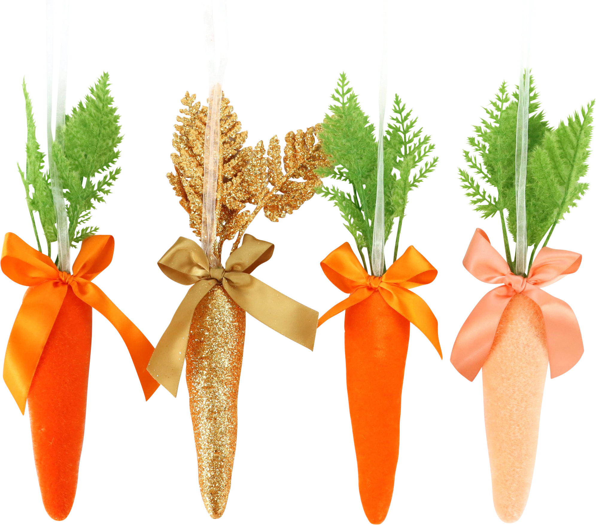 8488 DECOCARROTS GLITTER ROOTS  S/4