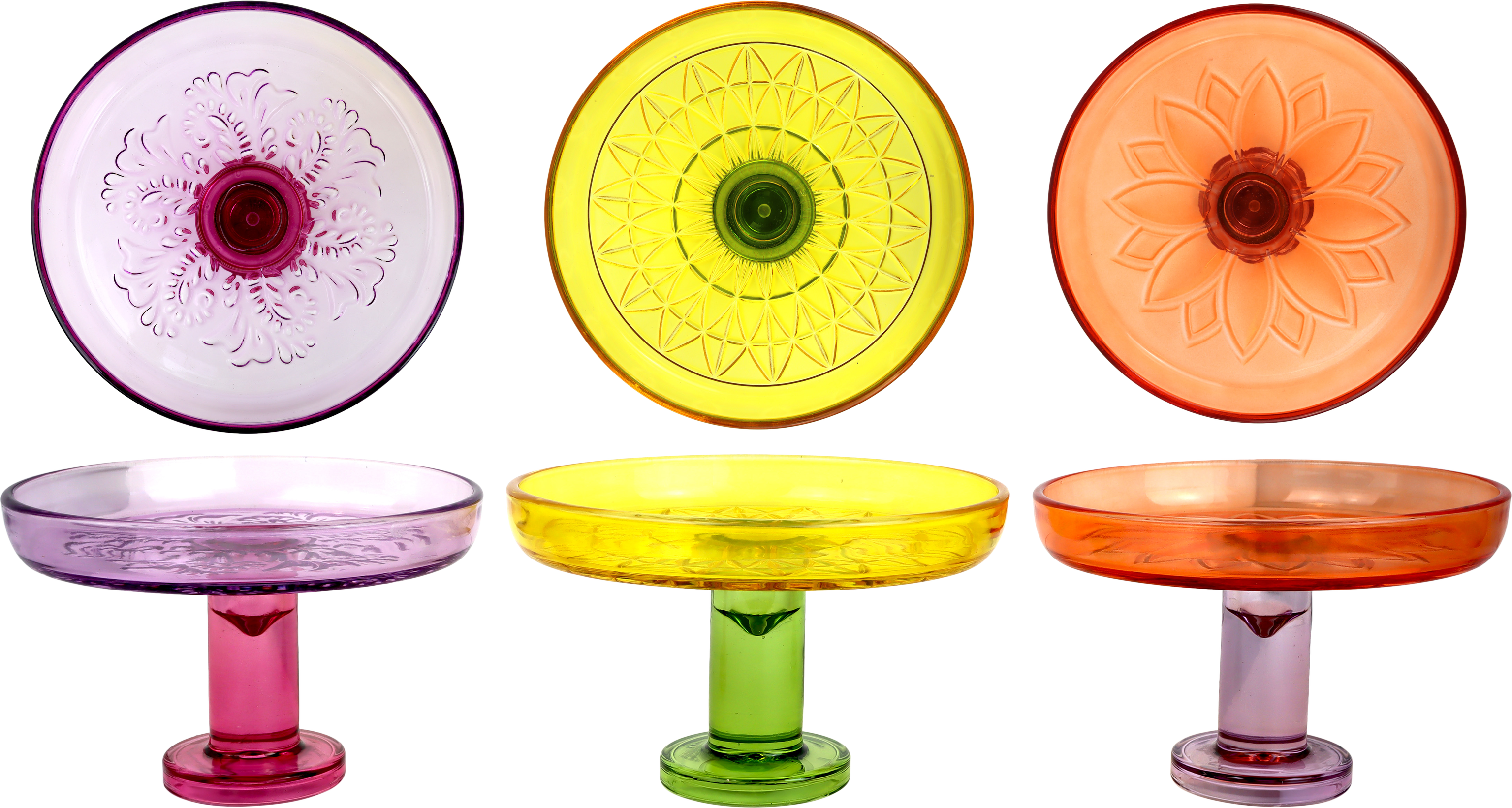 8540 GLASPOKALE SWINGIN' COLOURS  S/3