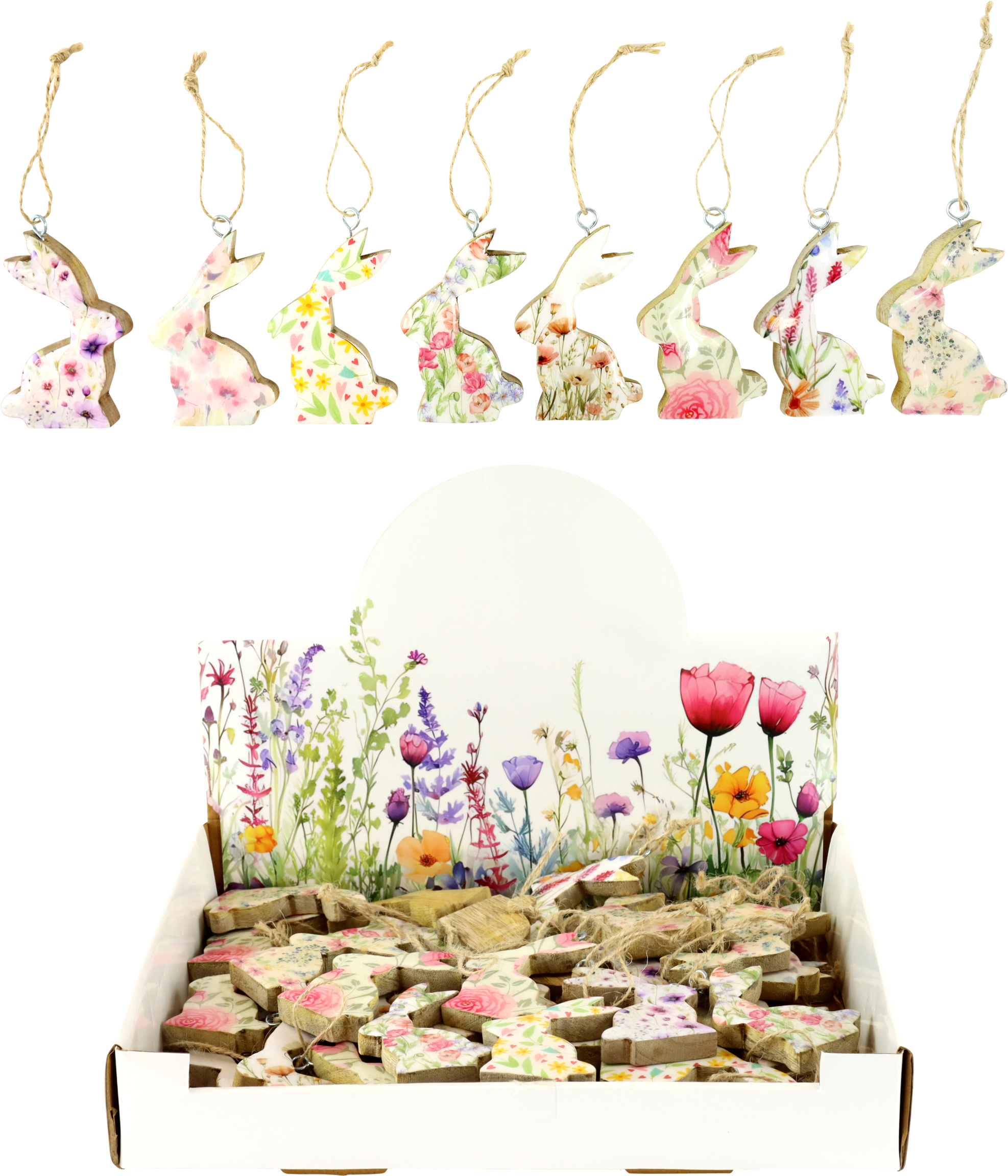 8809 DISPLAYBOX FLOWER-BUNNIES  S/40