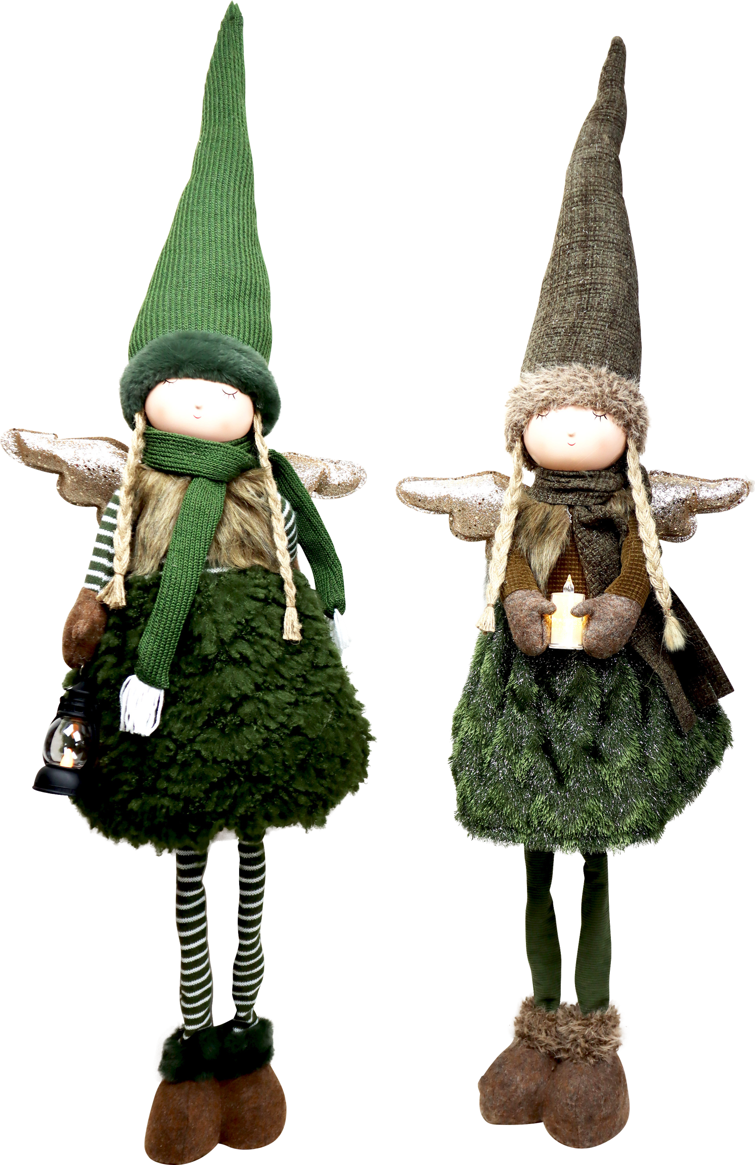 9086 LED-ANGEL RUSTIC GLOW  S/2