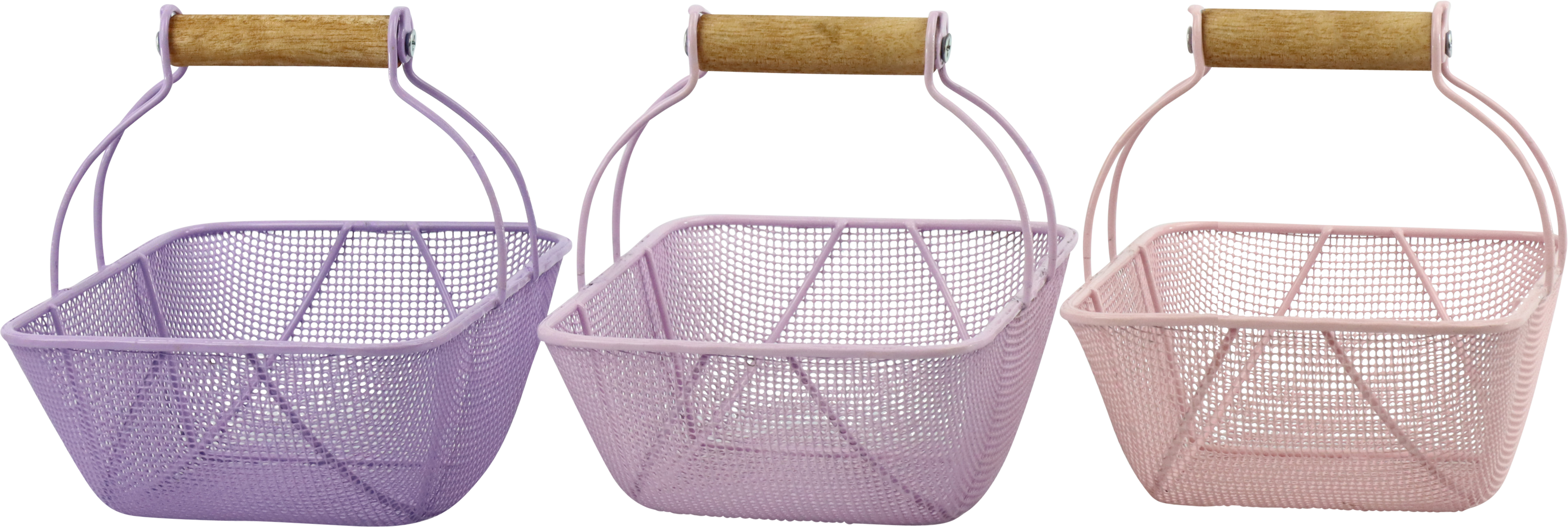 9112 CESTI CON MANICI PRINTEMPS  3PZ