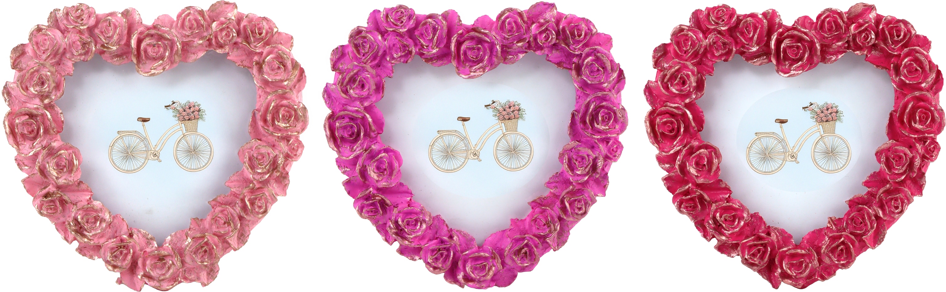 9312 HERZRAHMEN ROSE ROMANCE  S/3