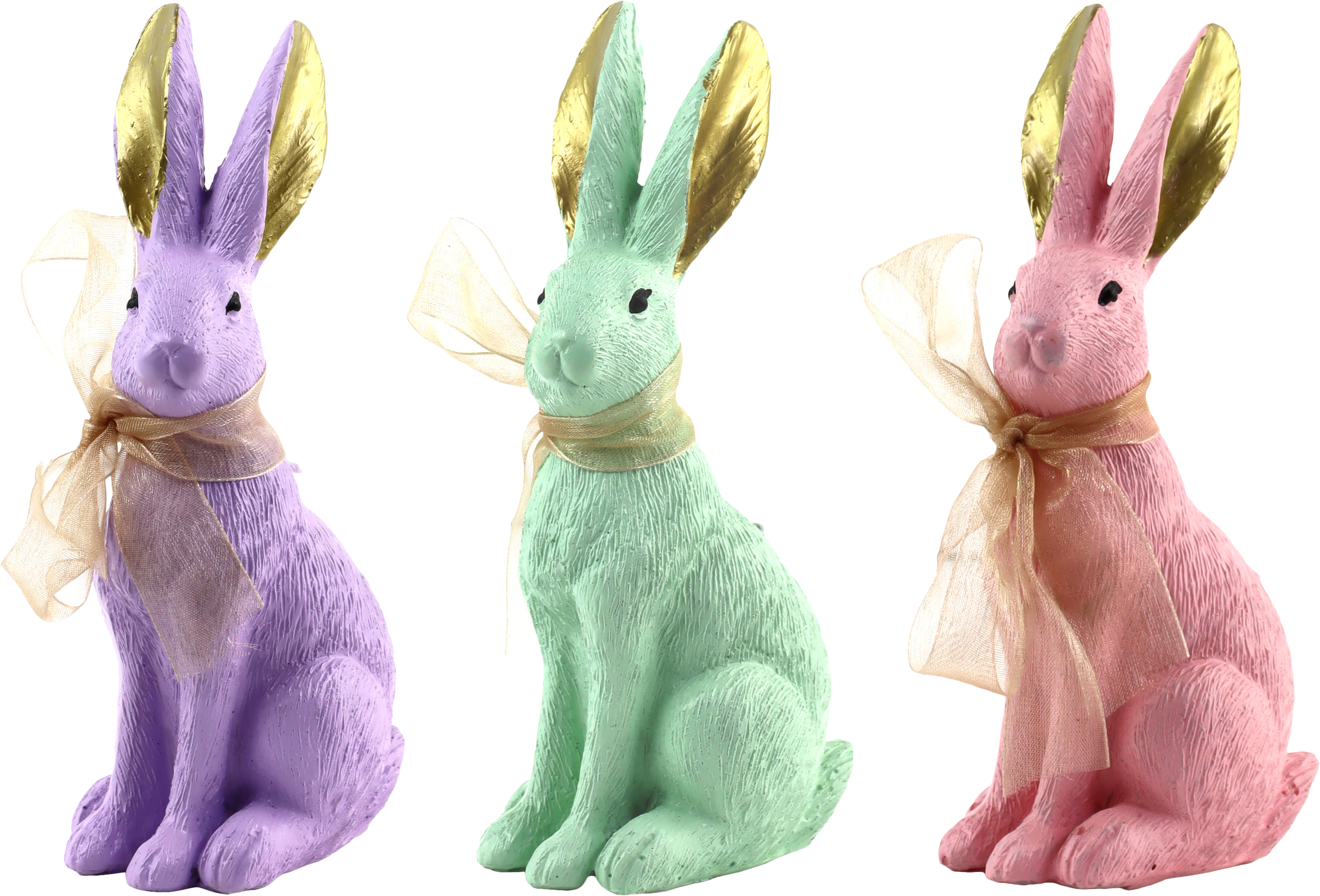 9316 TRIO CONIGLI PASTEL BUNNIES  3PZ