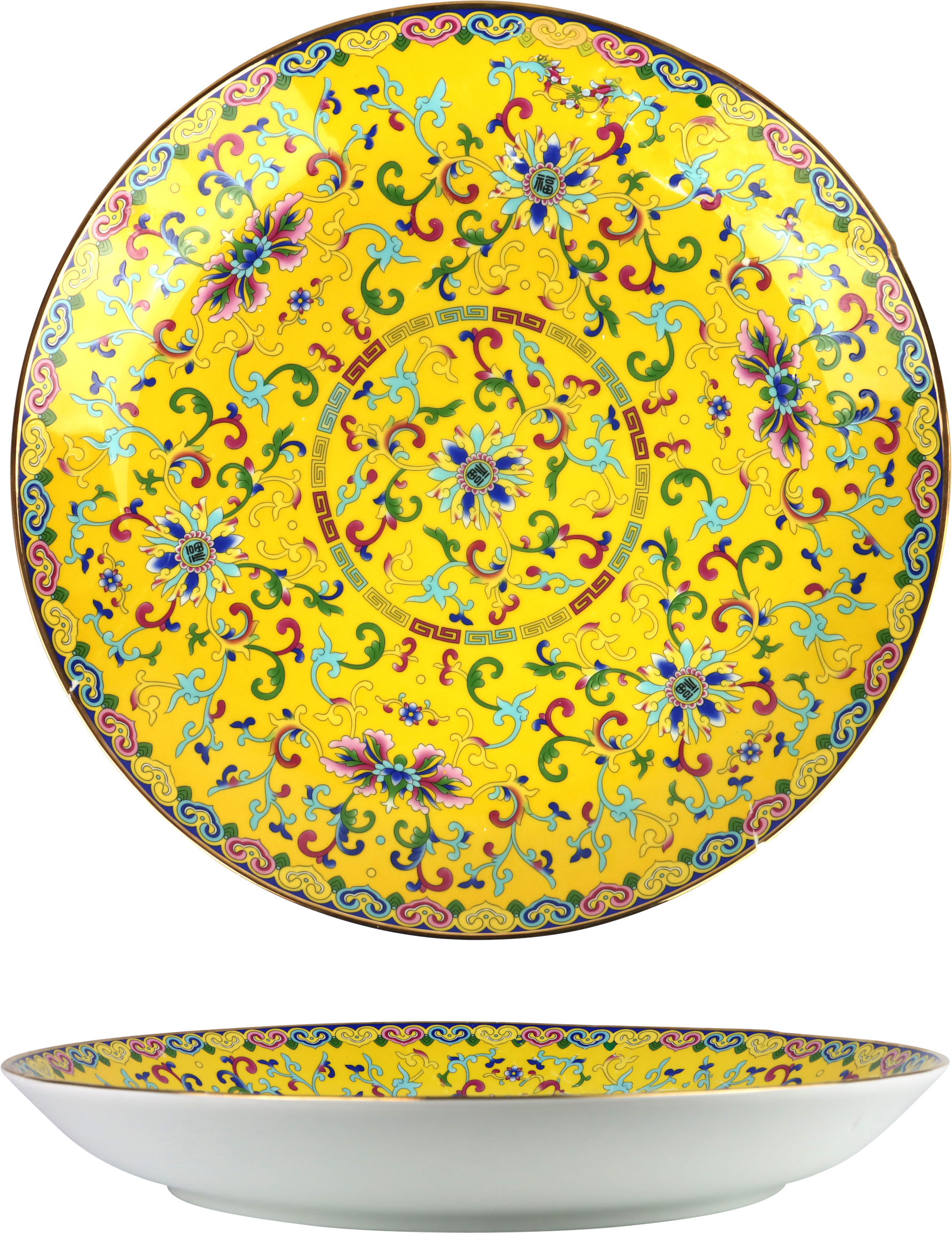 9548 PIATTO PORTAO CHINESE FLOWERS